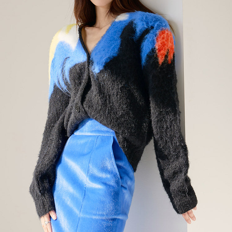 J1703 马海毛混合开衫