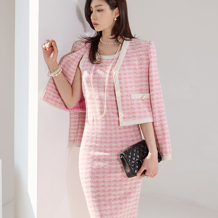 J1803 ツイードシングルジャケット