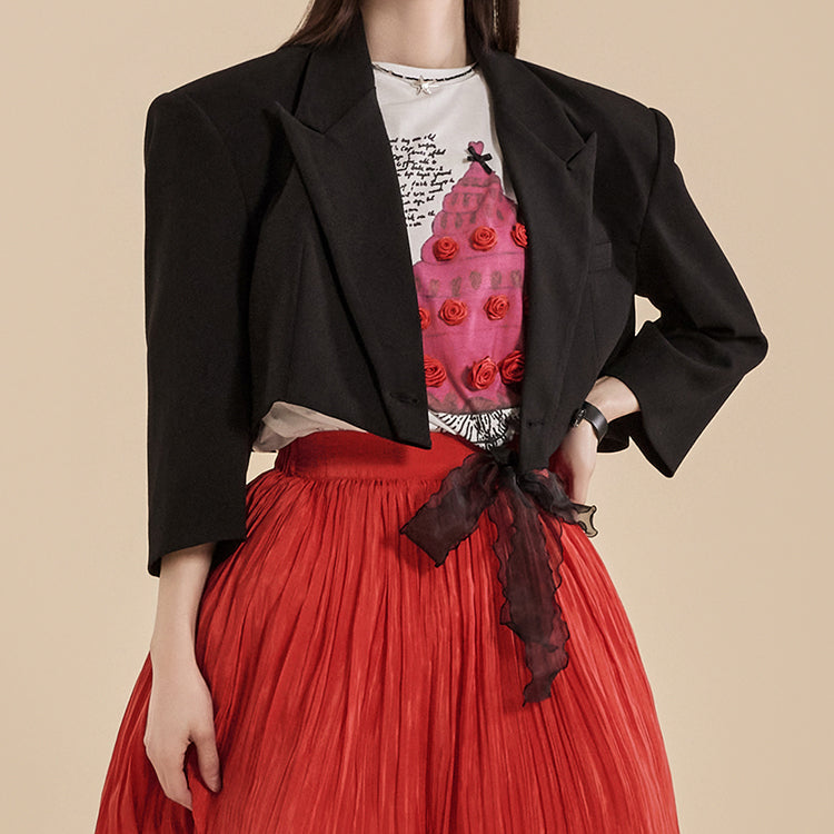 J2231 クロップシングルジャケット