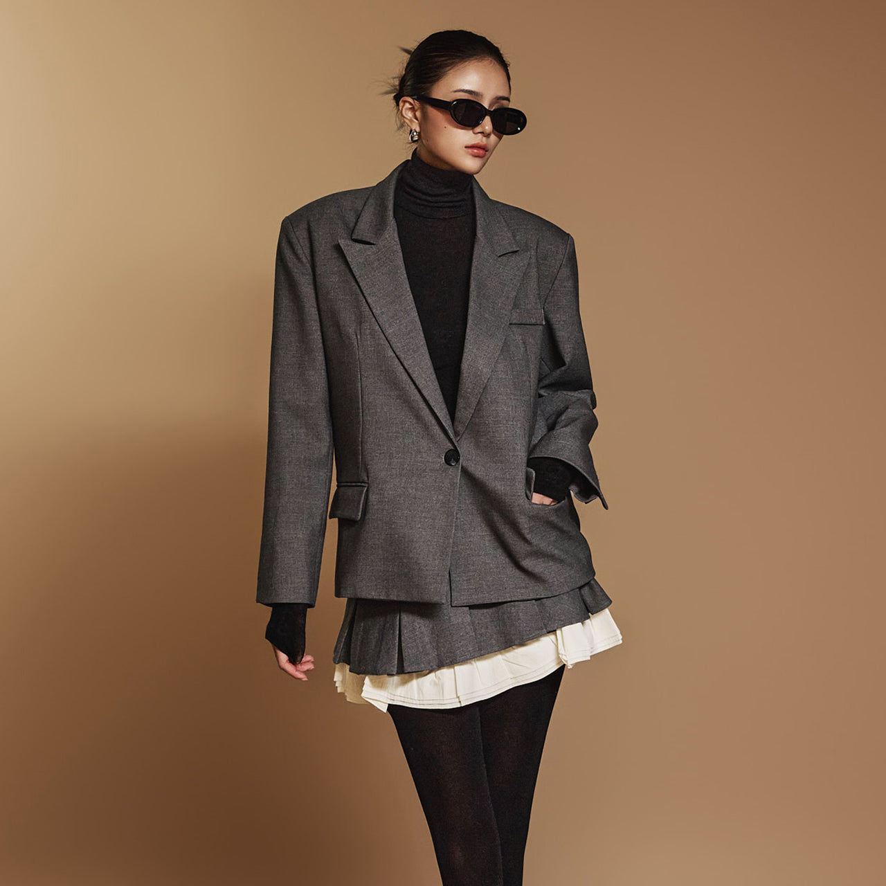 J2396 后背蝴蝶结夹克