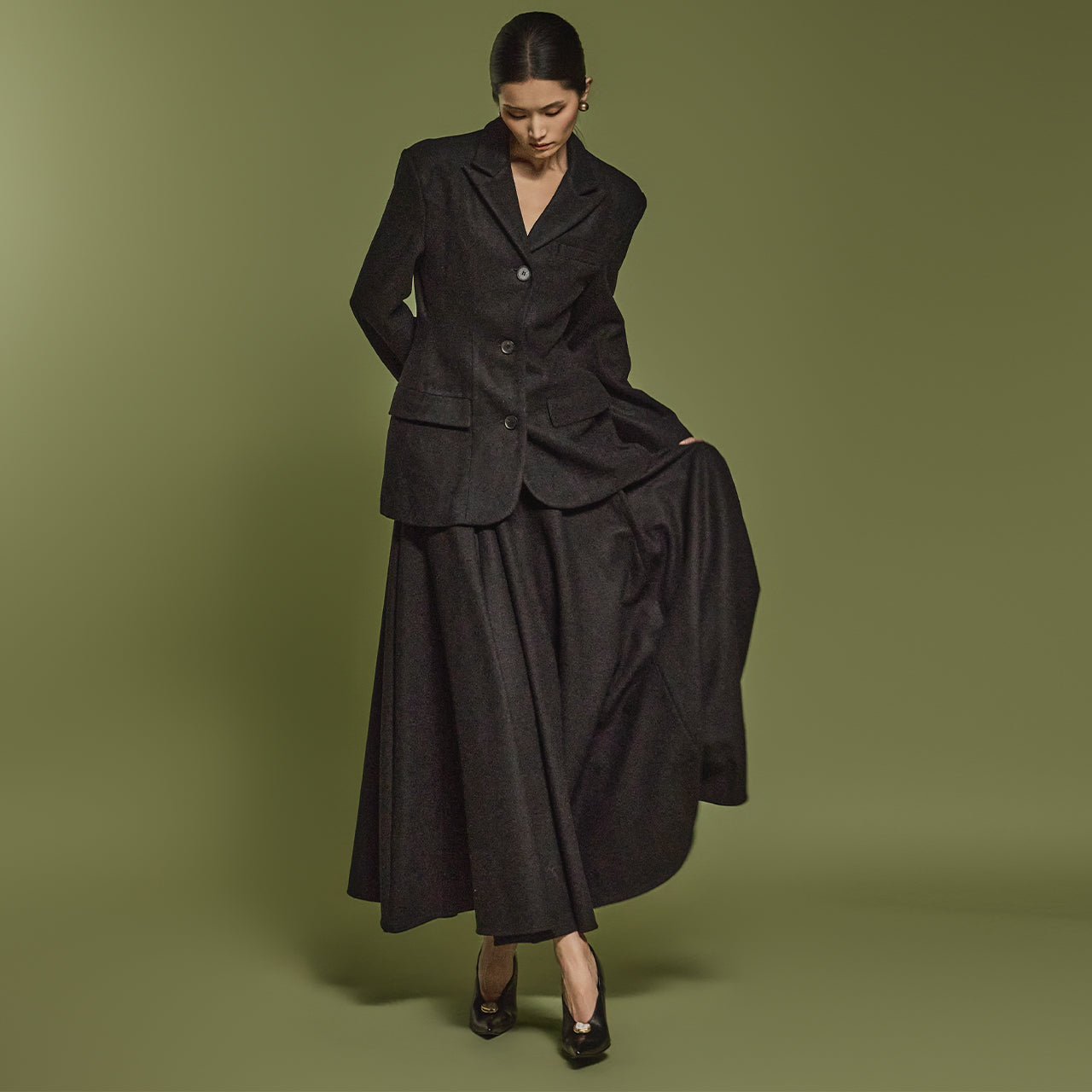 J2452 剪裁羊毛夹克