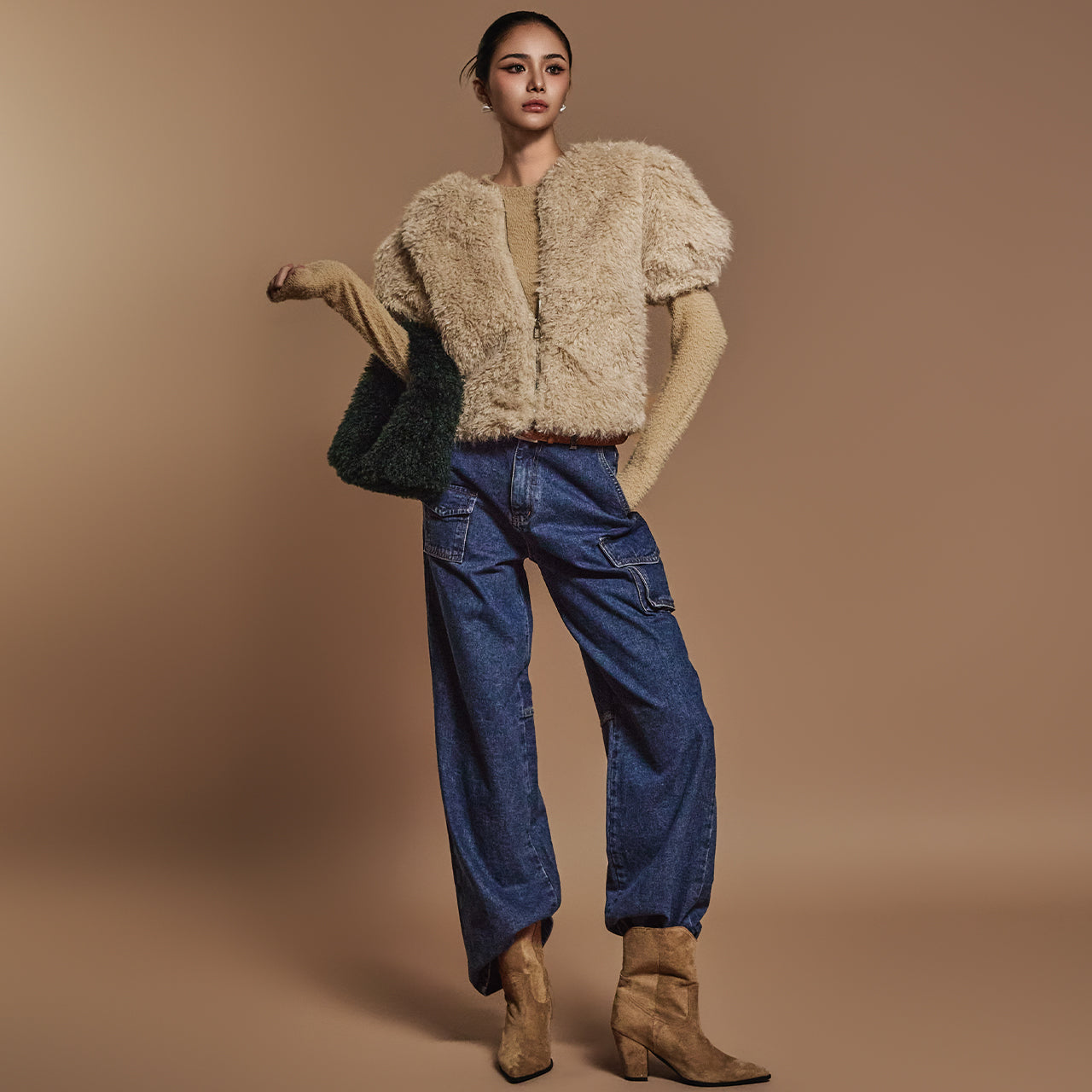 J2473 人造毛皮夹克