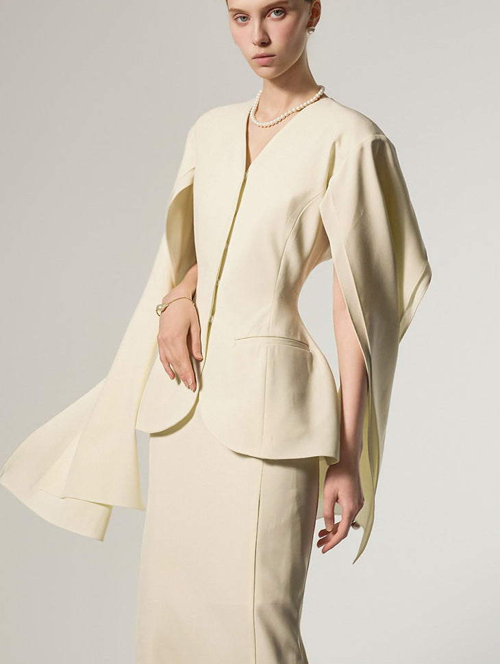 J9369 ケープ スリムジャケット