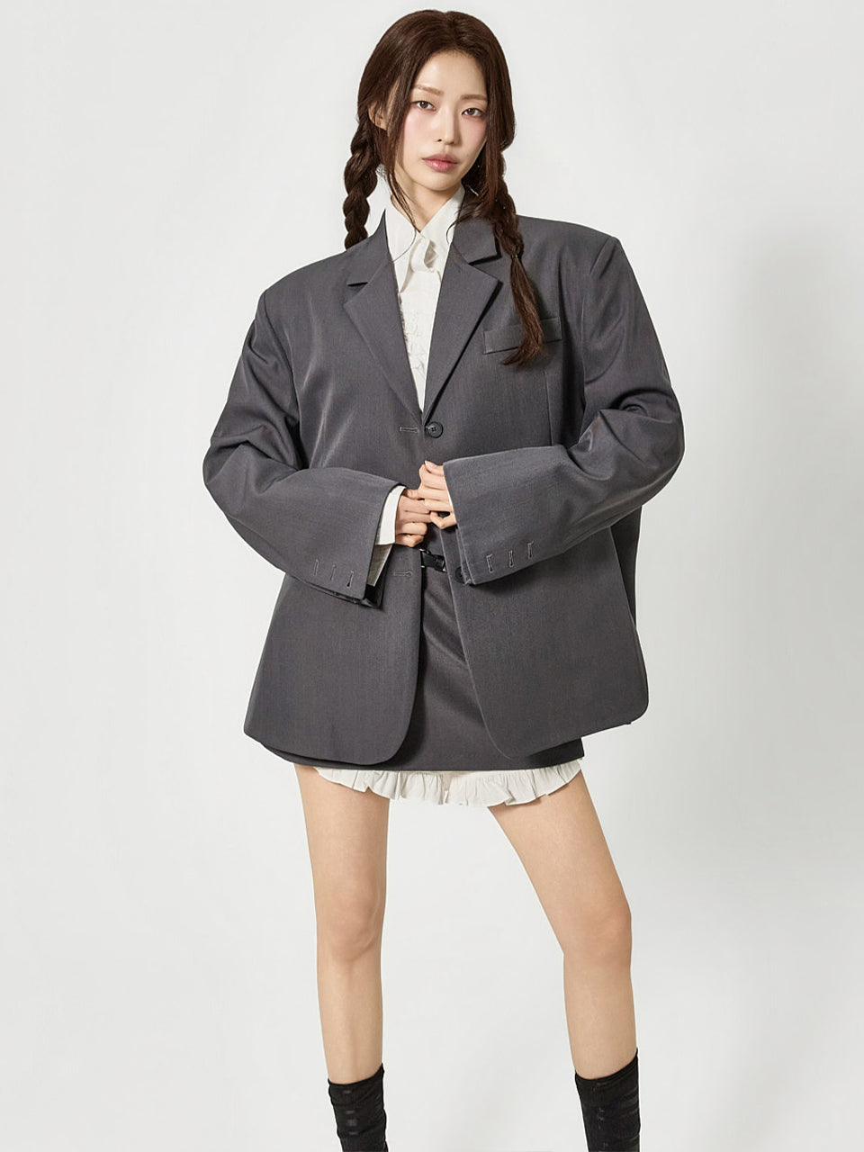 J3165 テーラードシングルジャケット