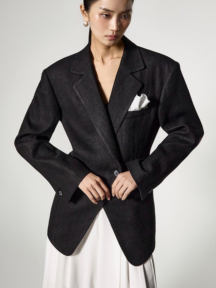 J3187 Linen Handkerchief Jacket