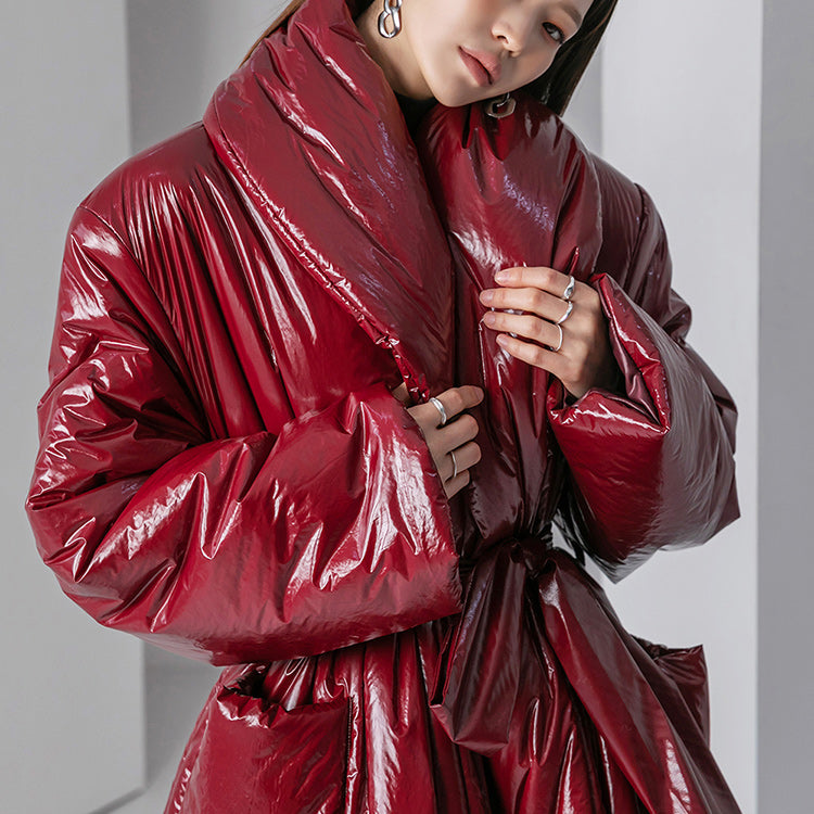 J9094 带腰带夹棉夹克