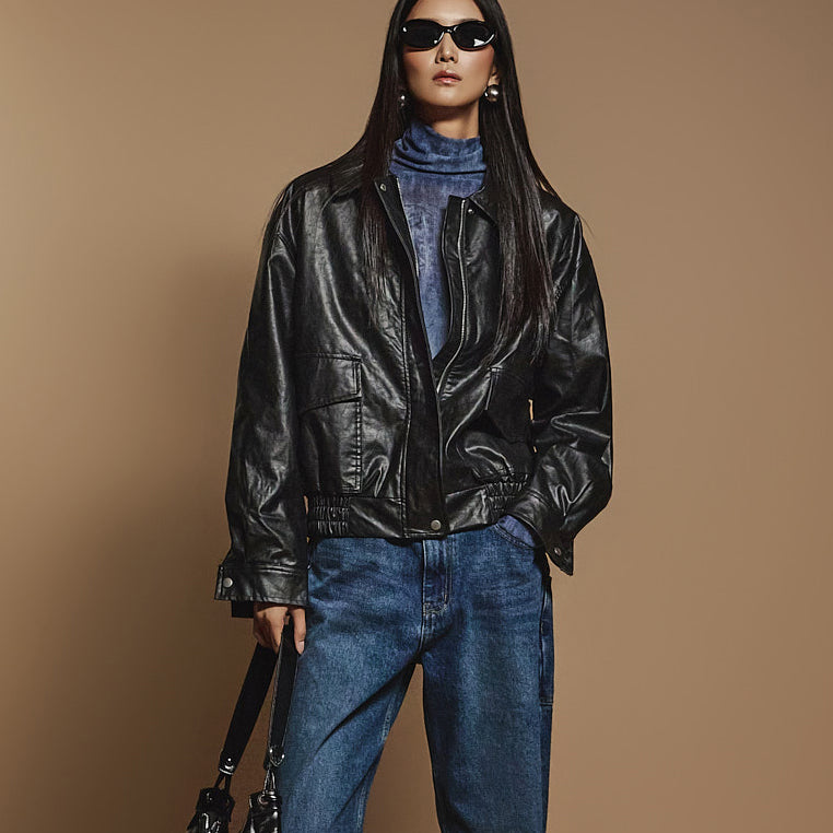 J2382 レザーブルゾン