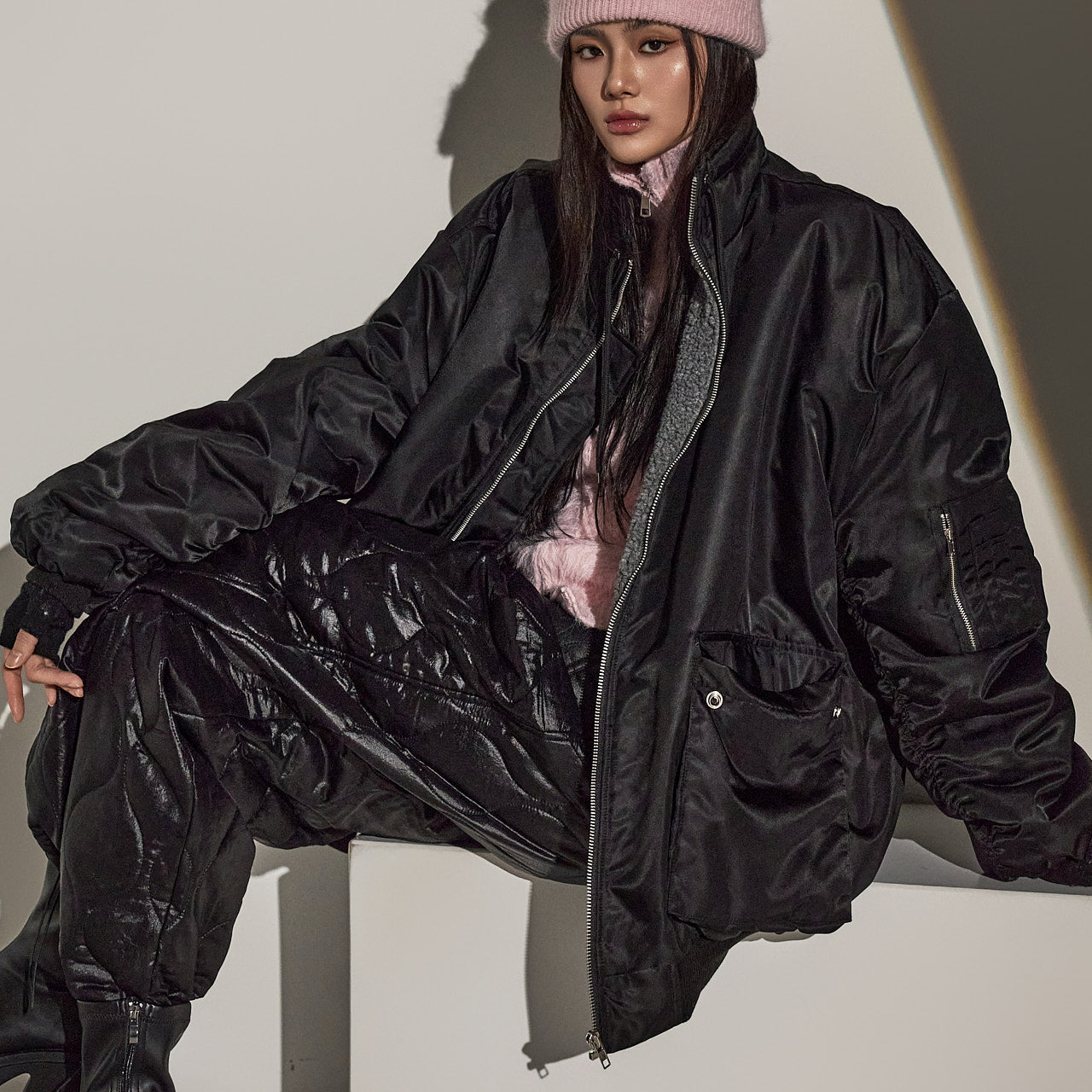 J2582 ブークレ ボンバージャケット