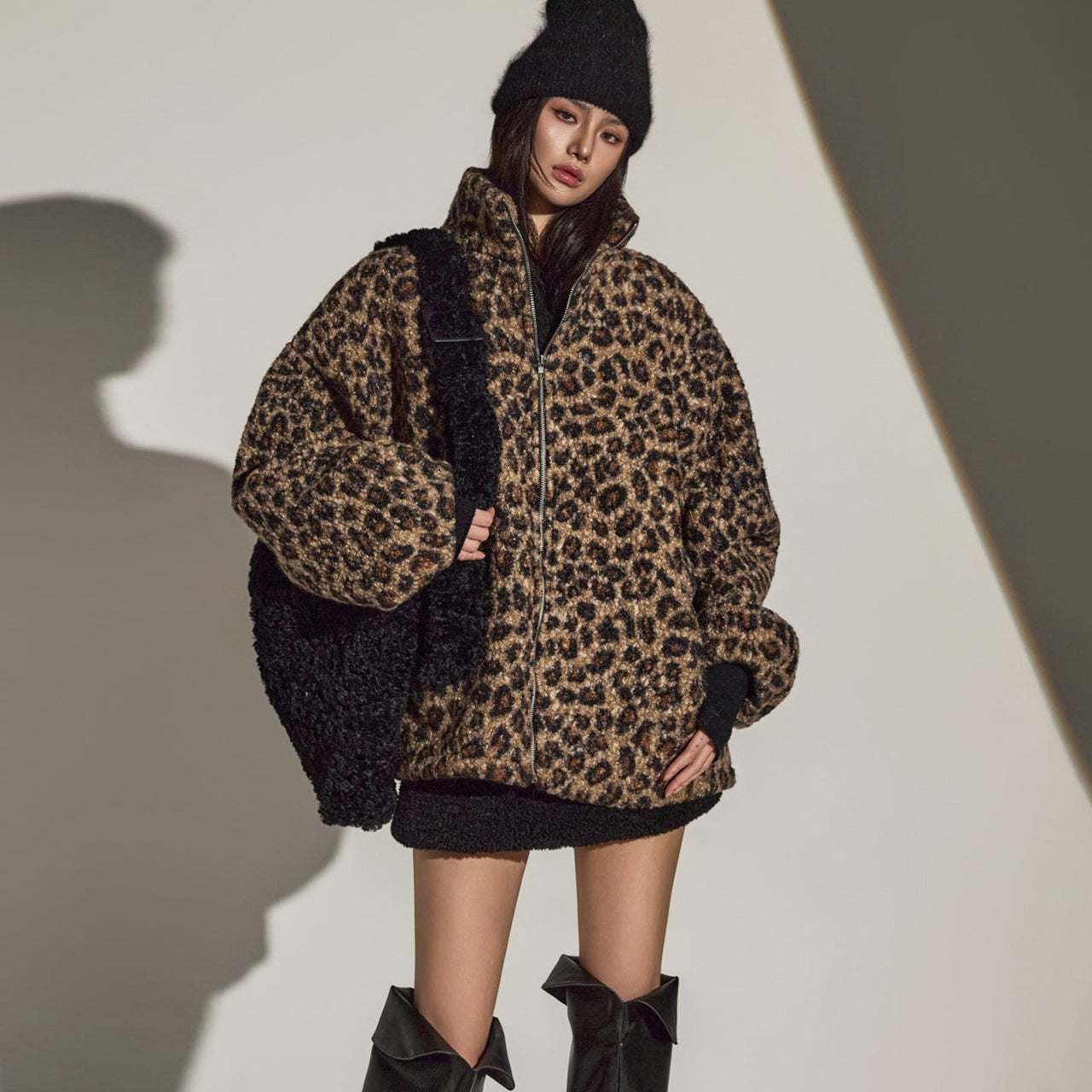 J2589 圈圈呢套衫