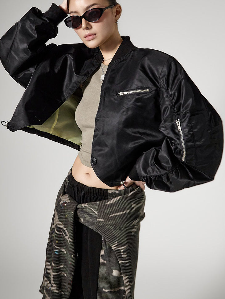 J3139 Bolero Bomber Jacket