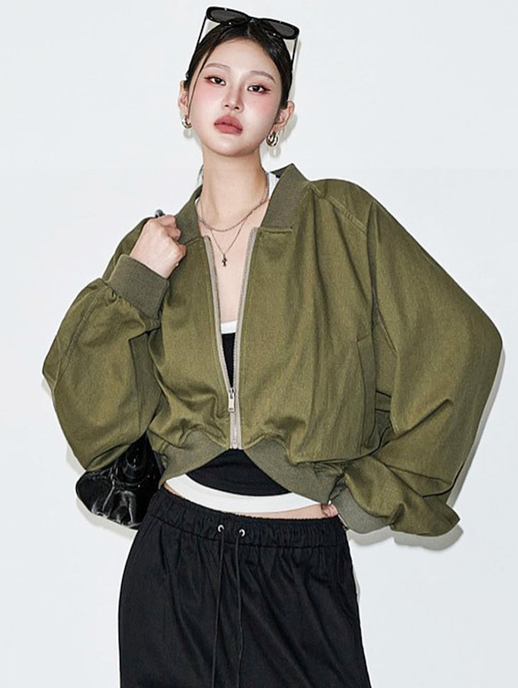J3255 Shirred Volume Blouson Jumper