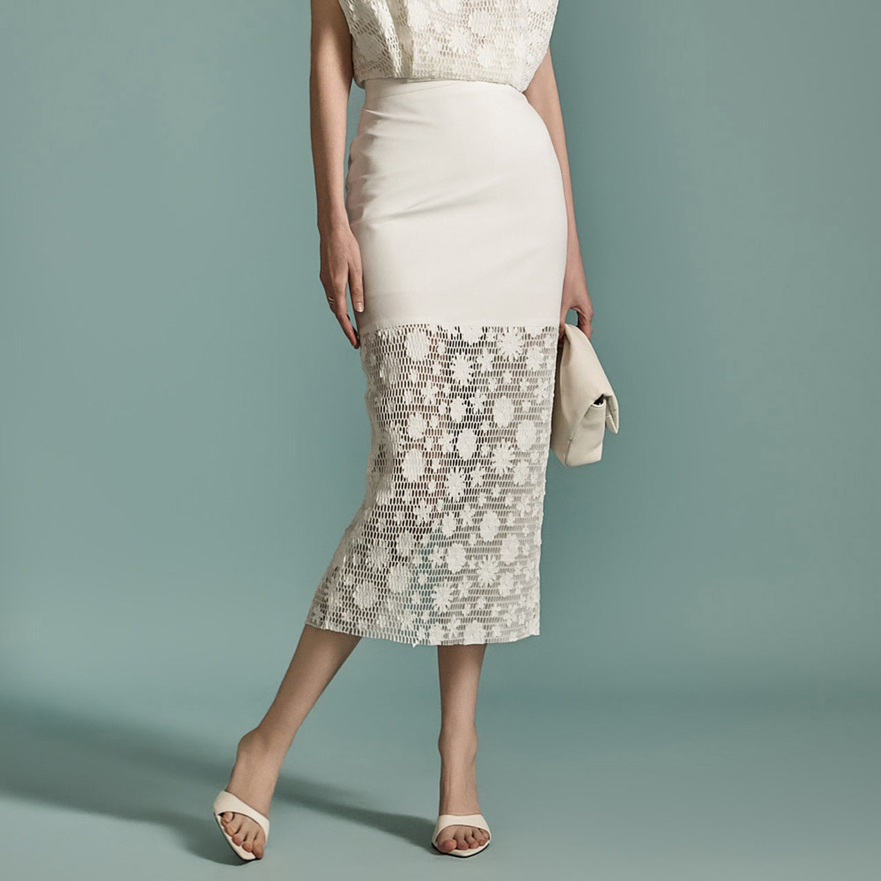 SK9245 花朵刺绣裙