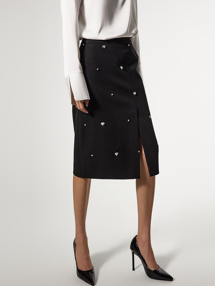 SK9295 フラワービーズスカート