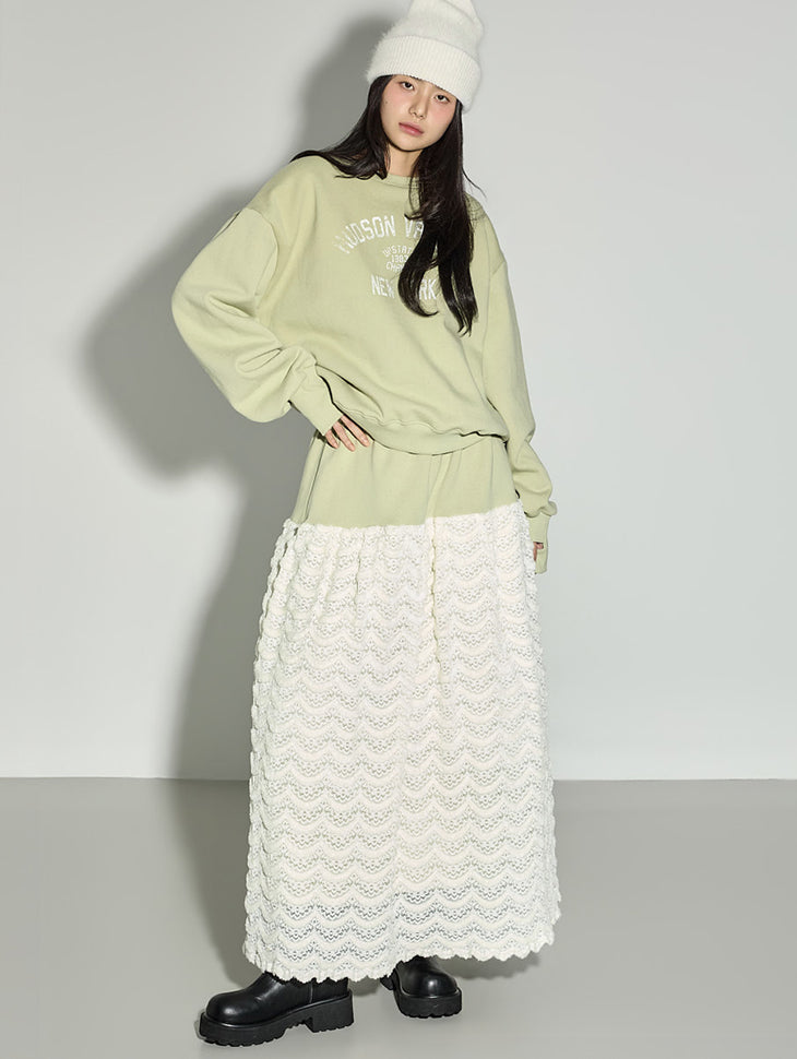 SK3152 Wave Fleece Skirt
