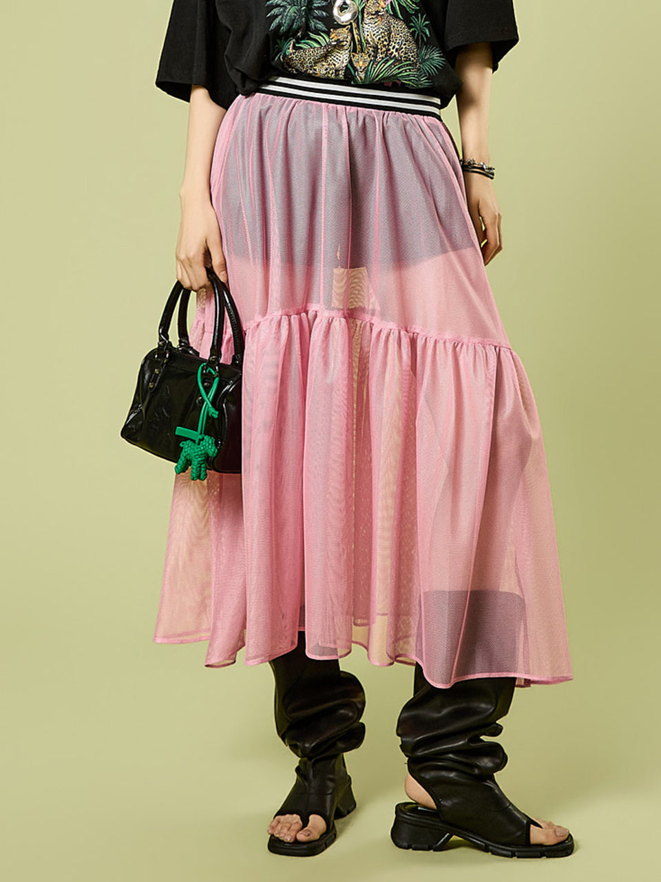 SK3208 Mesh Skirt