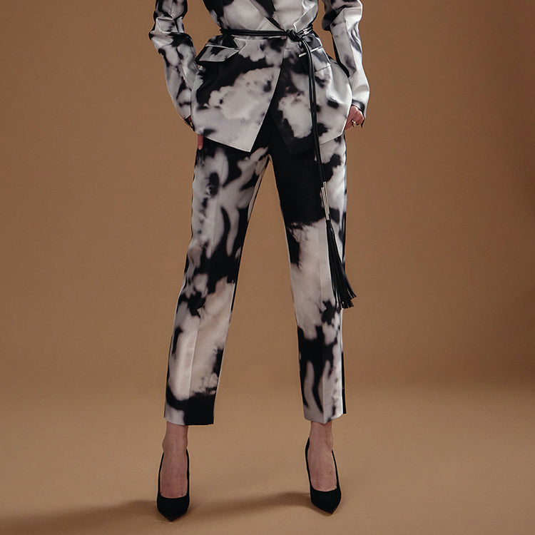 MBDP009 水彩画配色スリムストレートパンツ