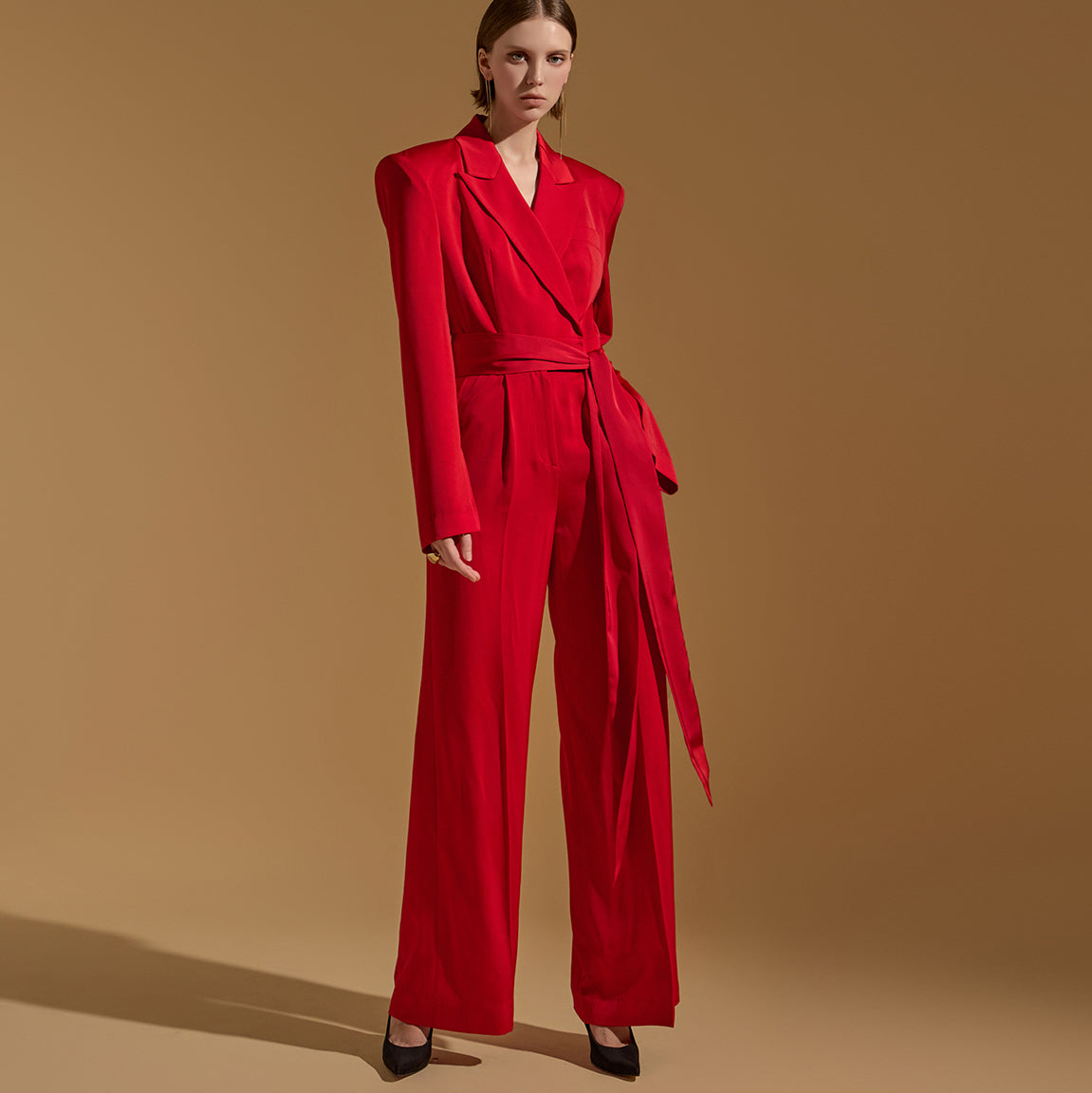 MBDJS002 修身长连衣裤(腰带)