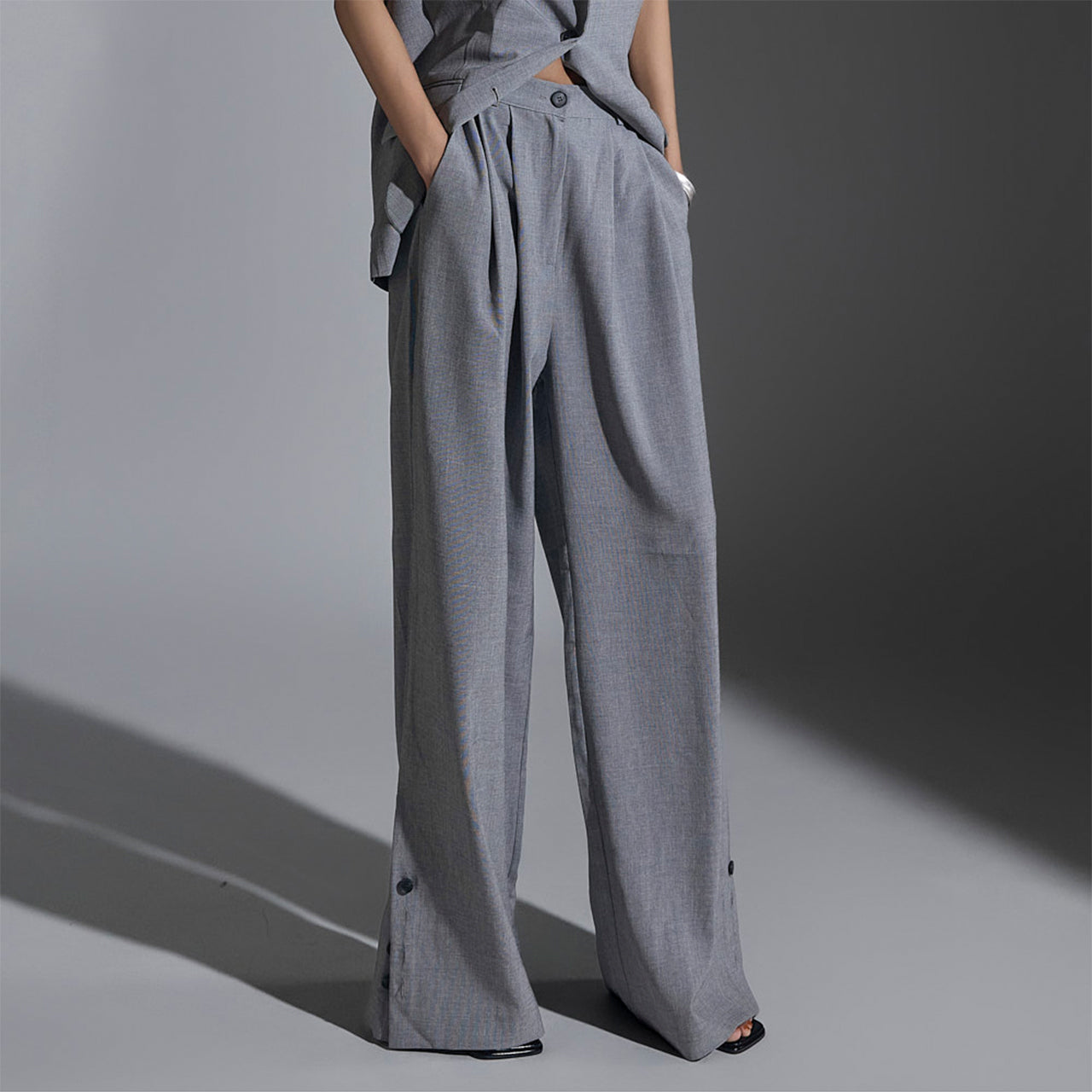 P3156 侧扣休闲裤