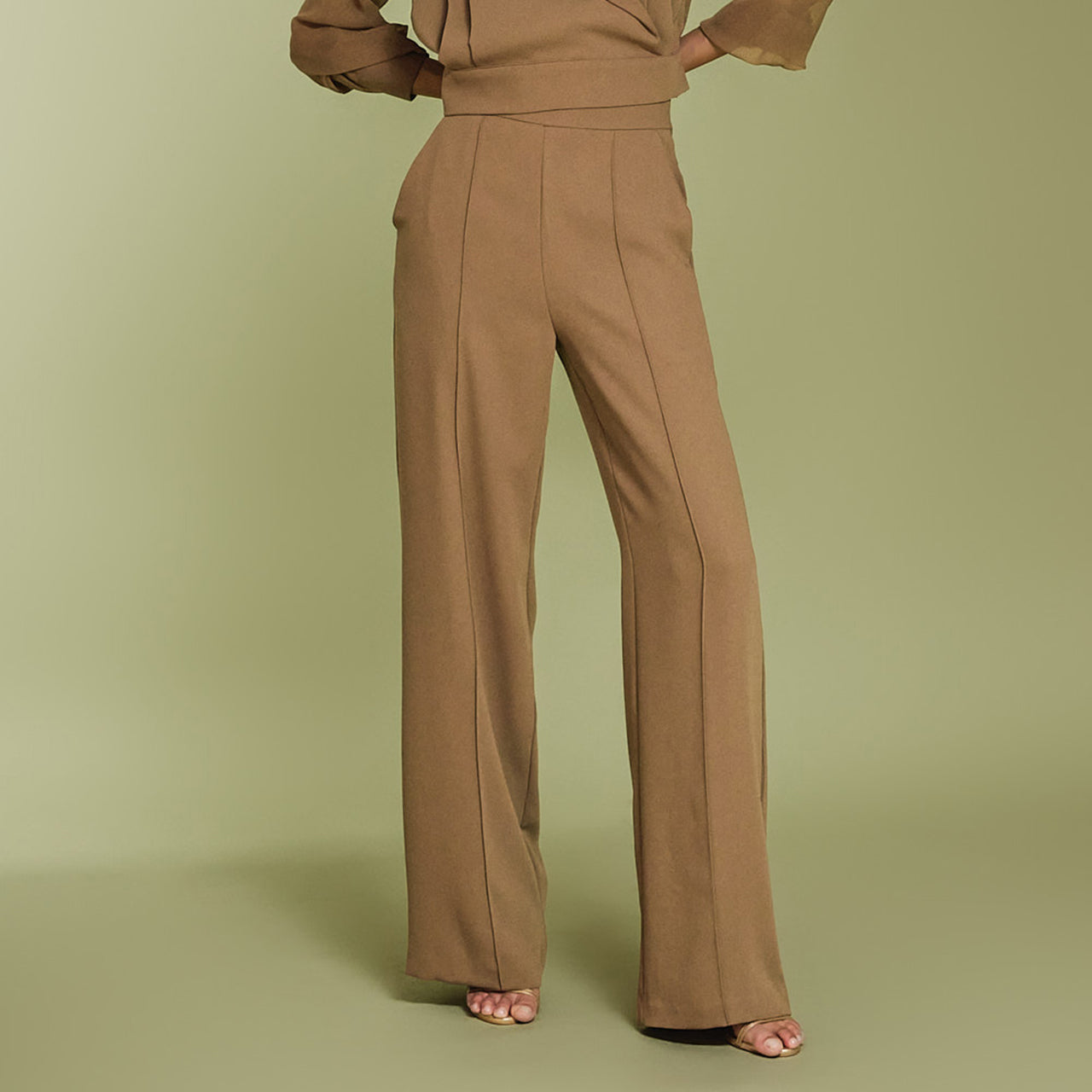 P3256 ピンタックワイドスラックス