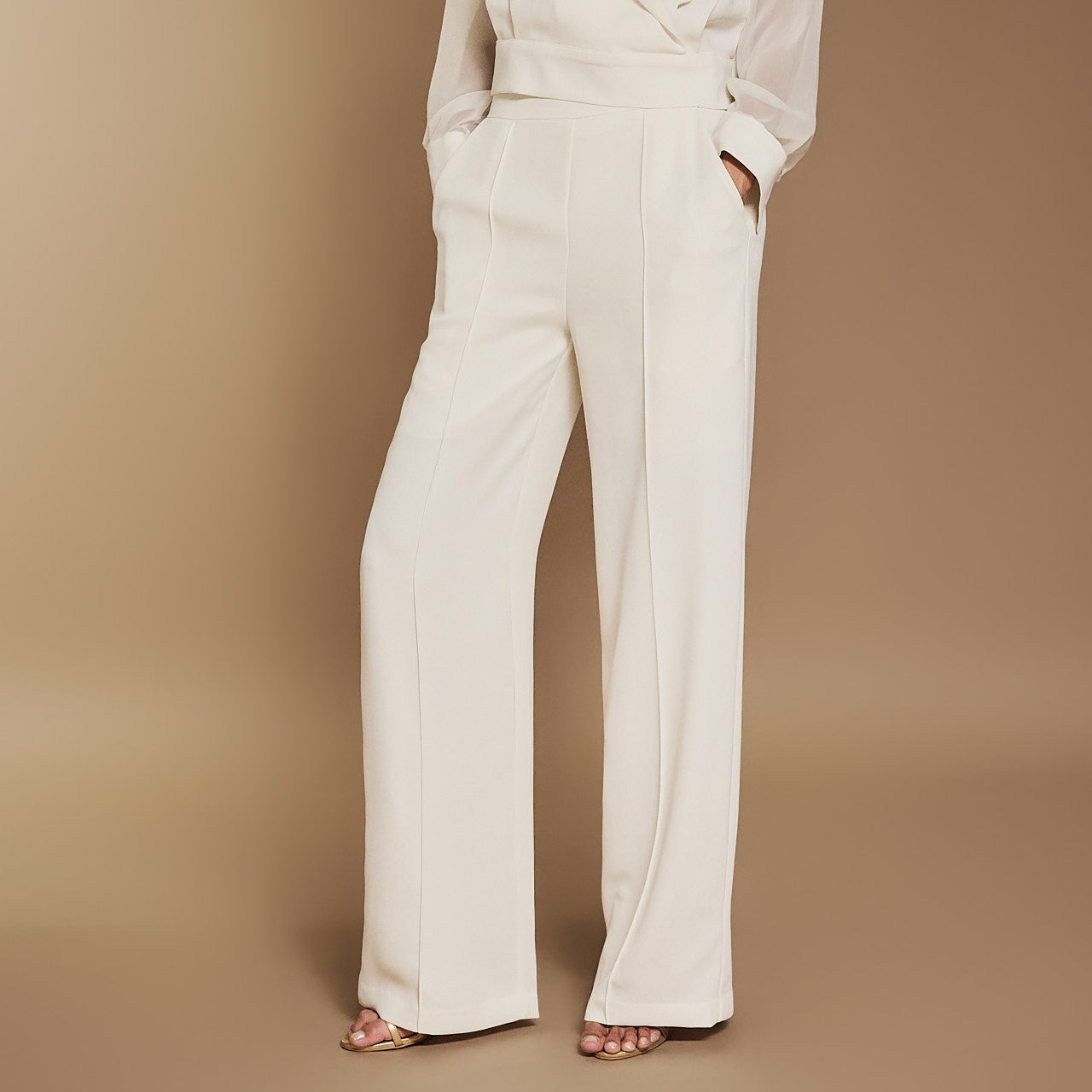 P3256 ピンタックワイドスラックス