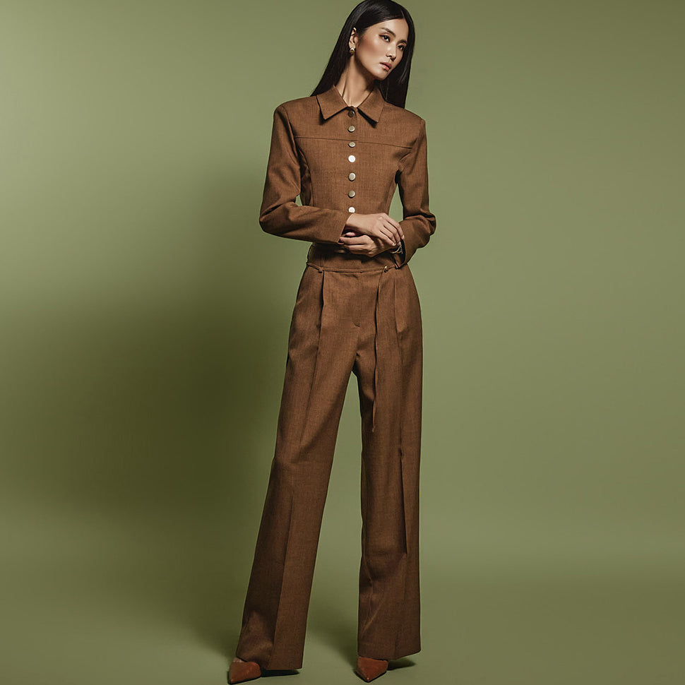 SU006 ベルト付きスーツ