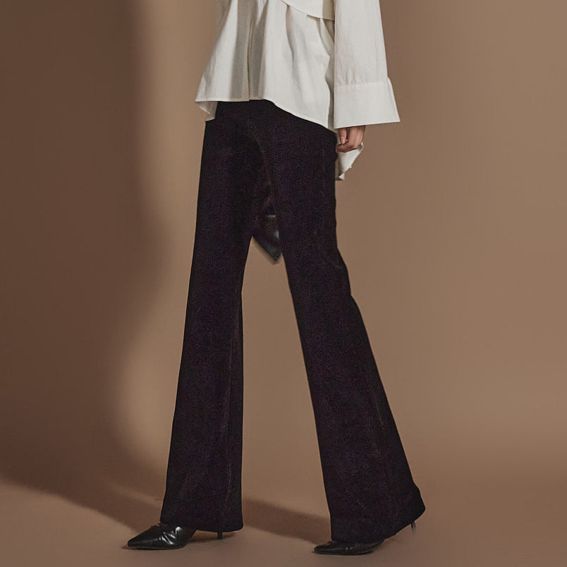 P3299 灯芯绒腰带裤