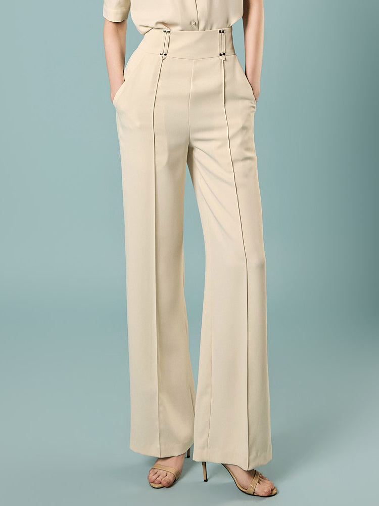 P3852 High-Waisted Wide Slacks