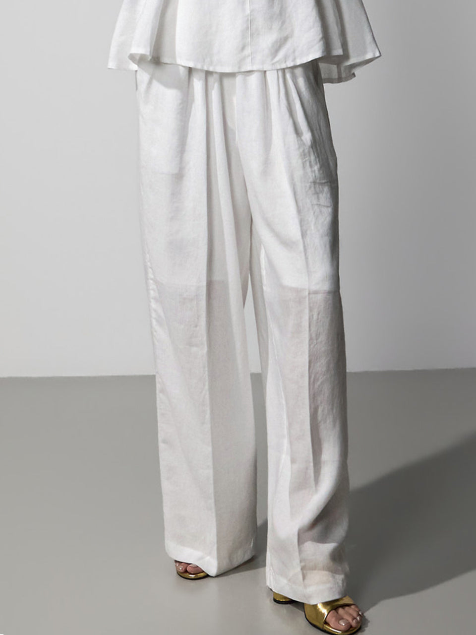 P3888 Linen Wide Pants