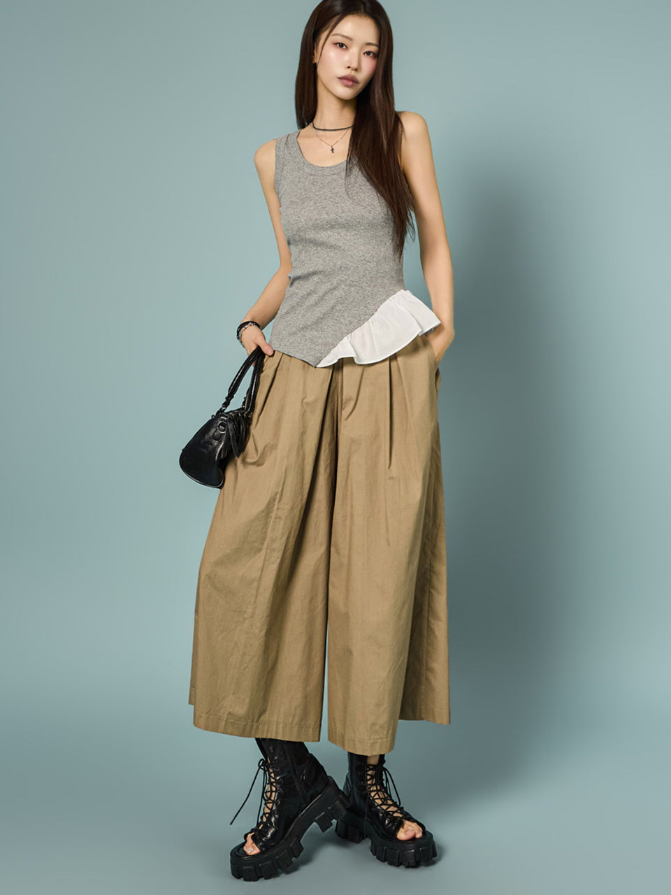 P3922 Voluminous Wide Pants
