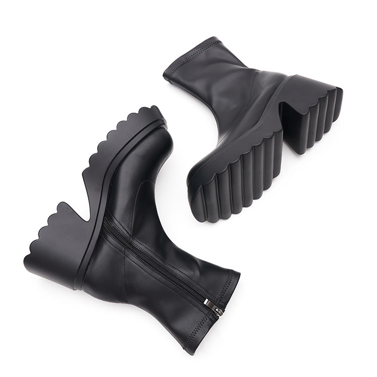 AR-3217 プラットフォームソックスアンクルブーツ