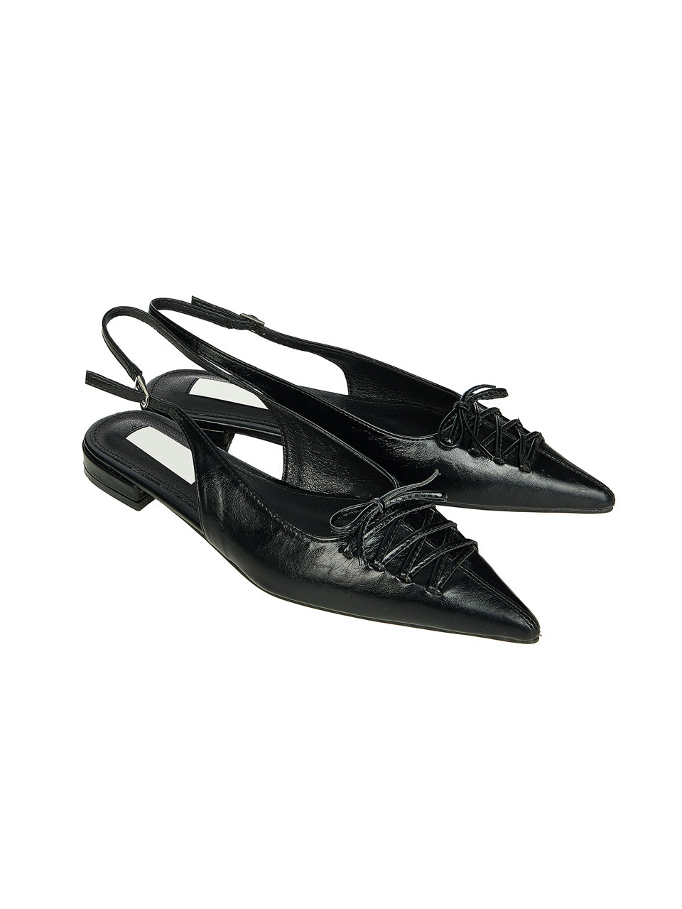 AR-3546 Lace-Up Pointed Flats