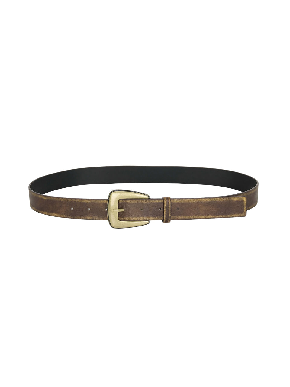 AT-615 Antique Buckle Leather Belt