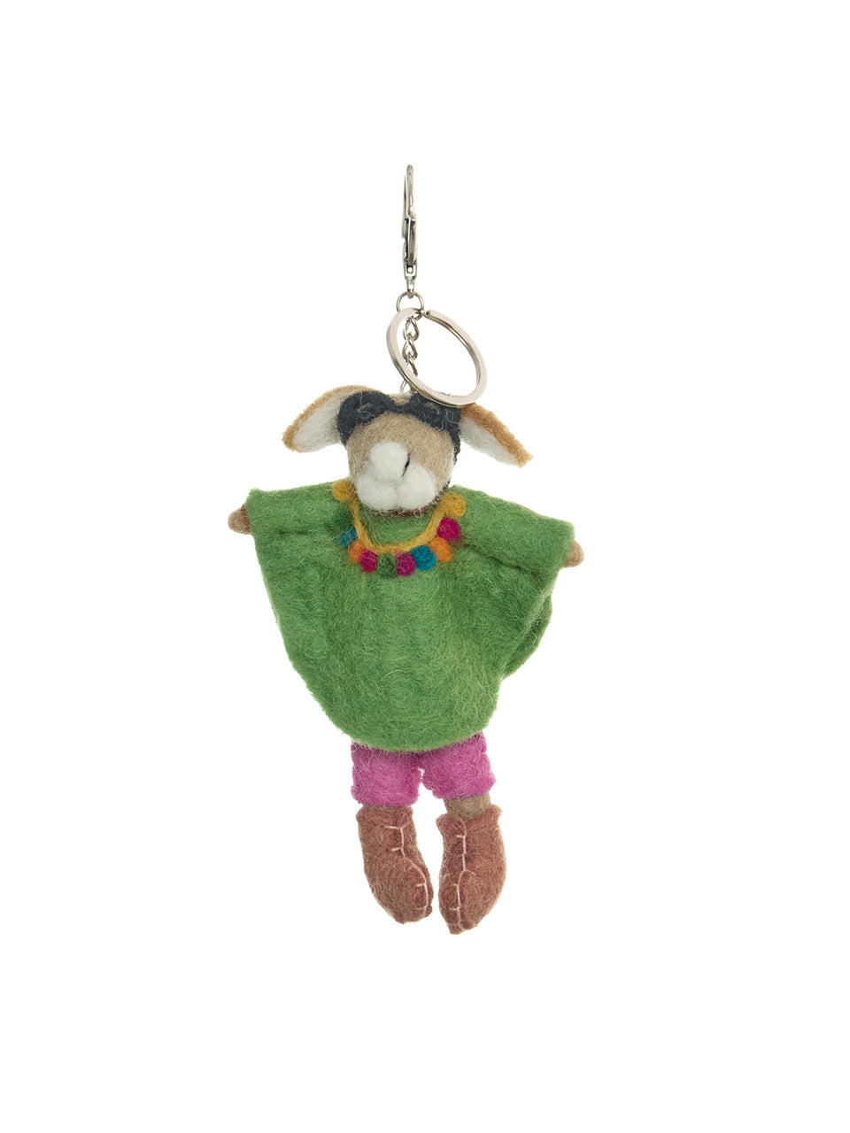 EC-253 Animal Wool Felt Keychain