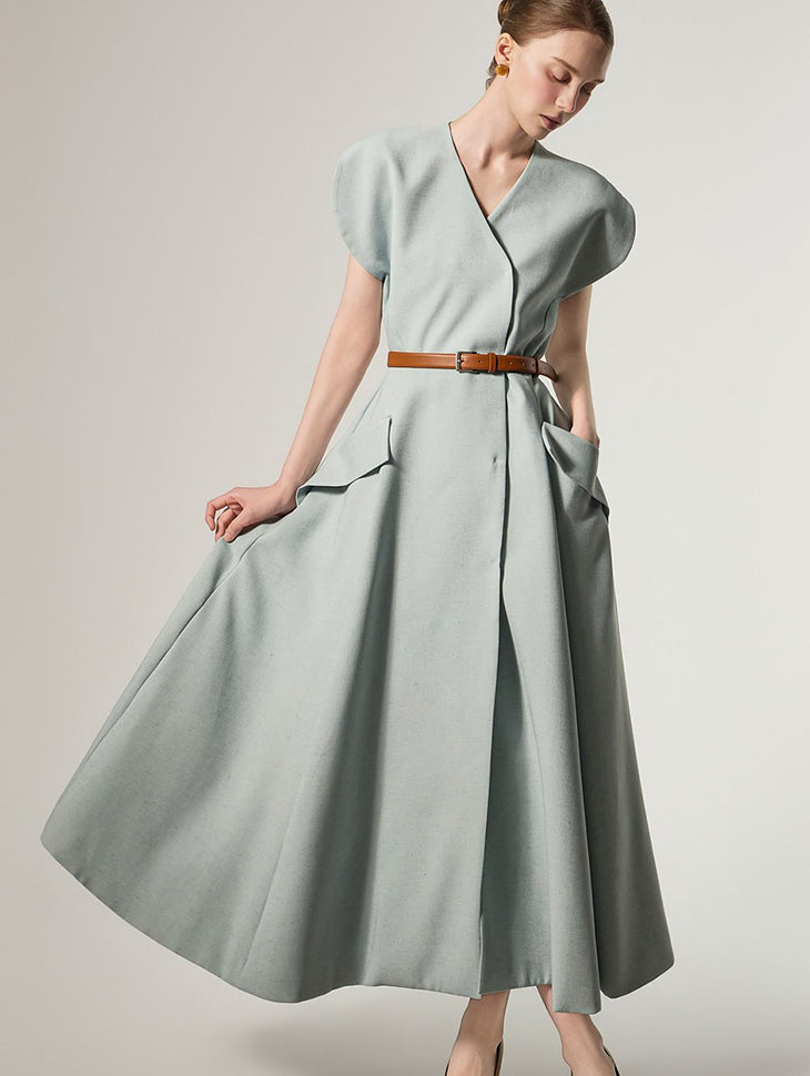 D9592 ラップフレアドレス