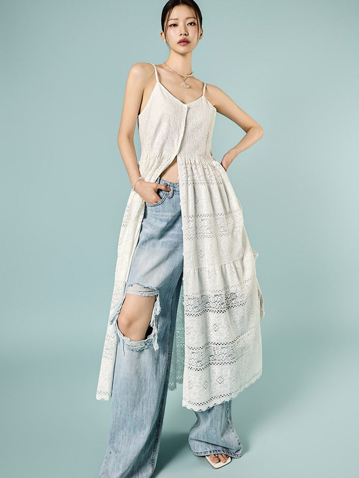 D5626 グレタ レース ドレス