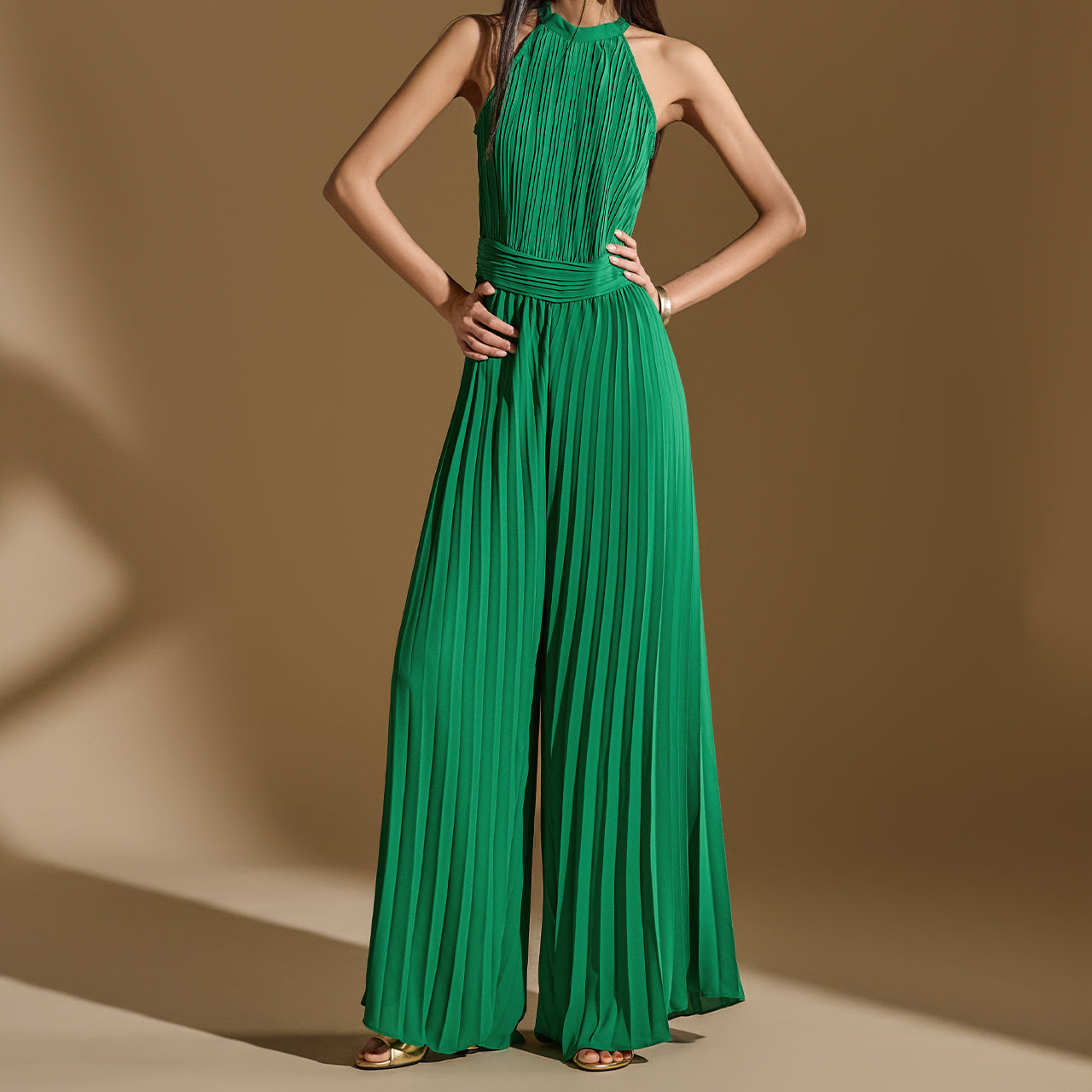 JS039 褶裥连体裤