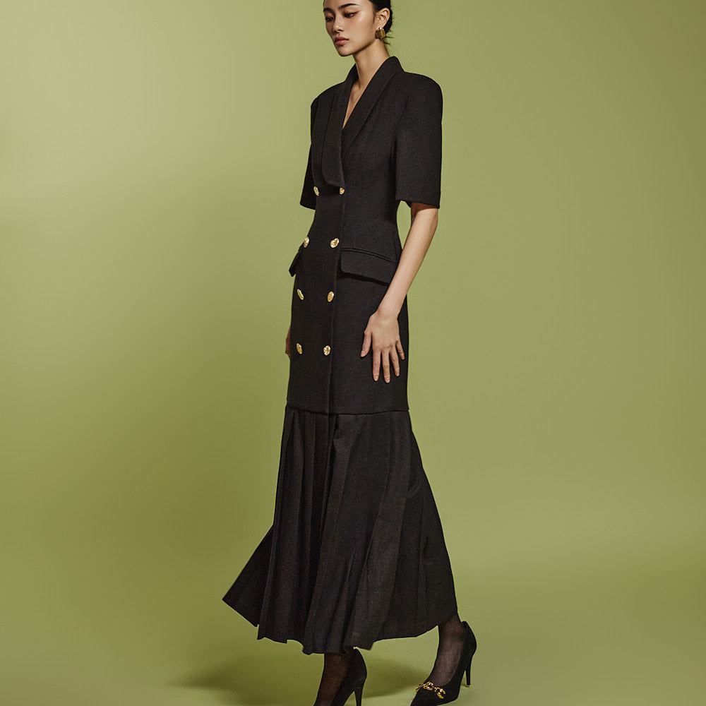 D9512 ショールカラードレス