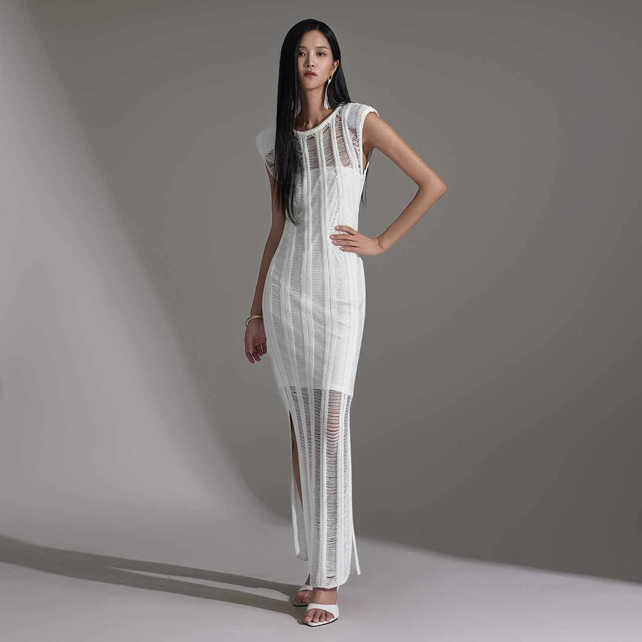 D9478 ダメージ加工ドレス