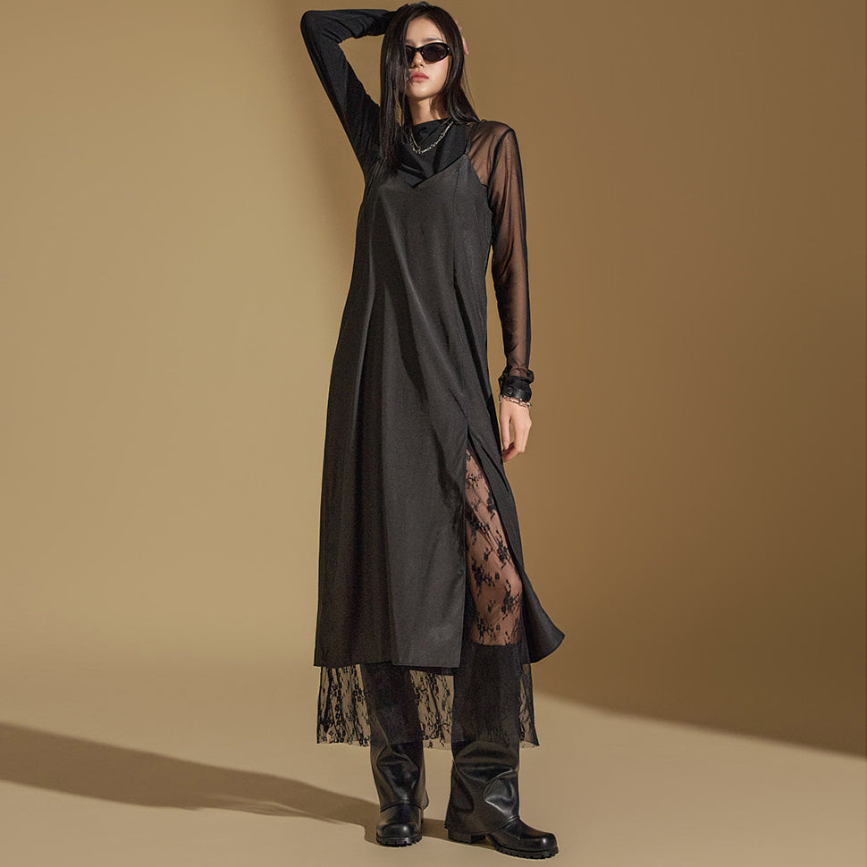 D5081 层叠连衣裙