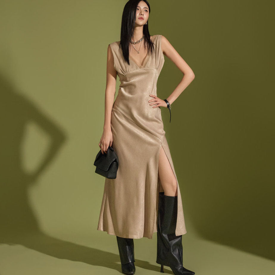 D5080 サテンドレス