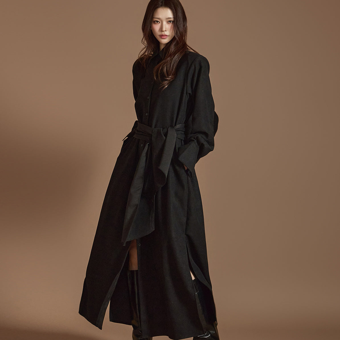 D5126 吊带衬衫裙