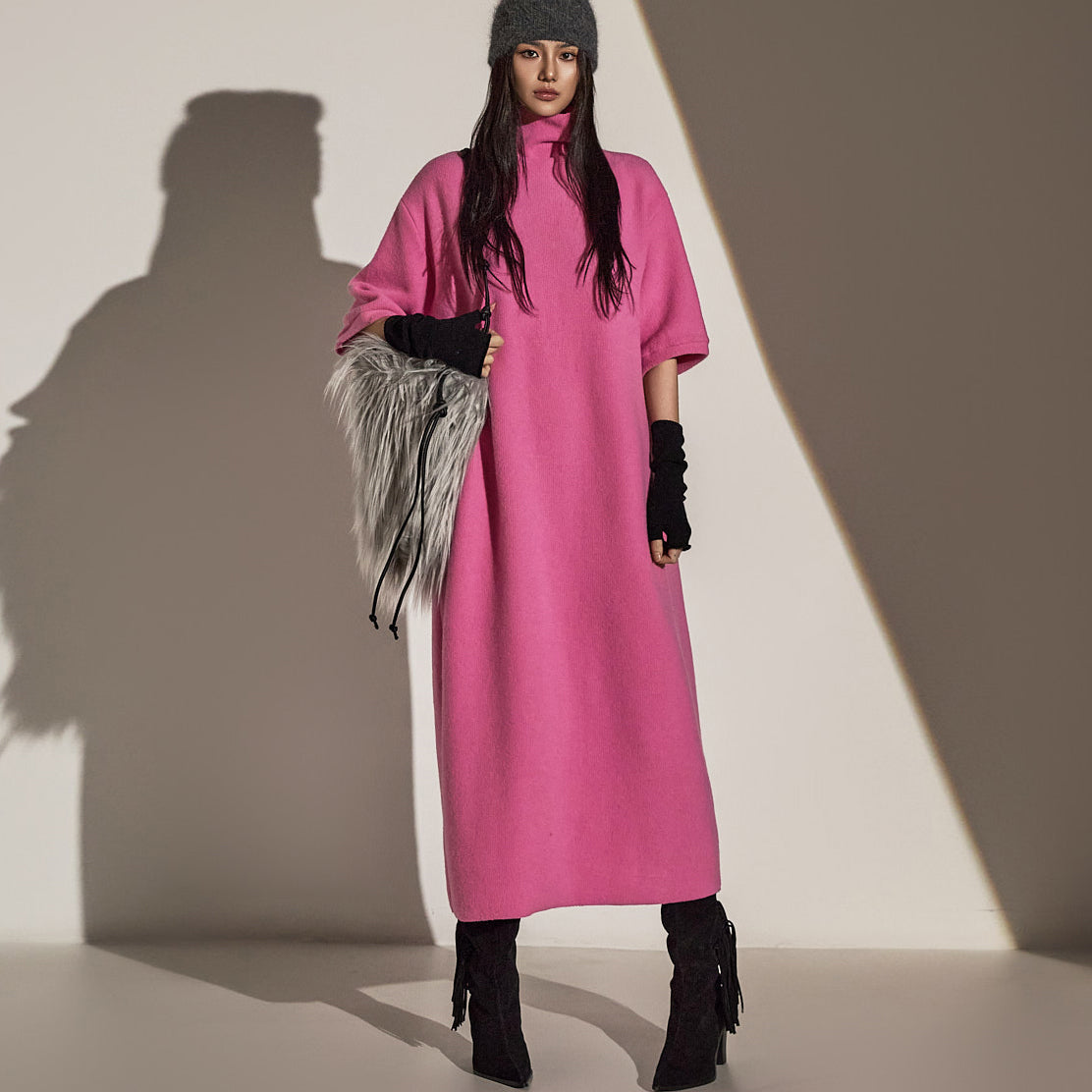 D5162 羊毛衬里连衣裙