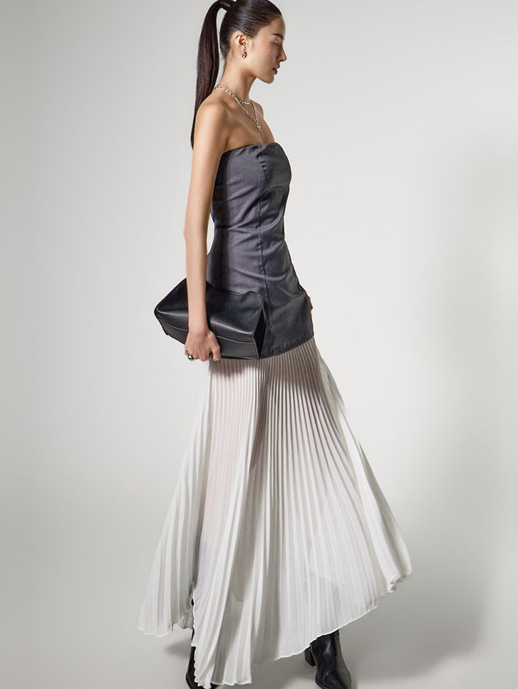 D5495 プリーツドレス