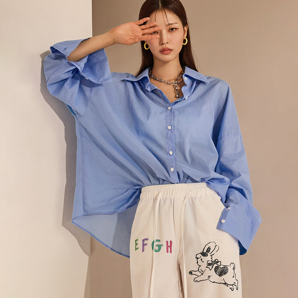 S551 后开衩吊带衬衫