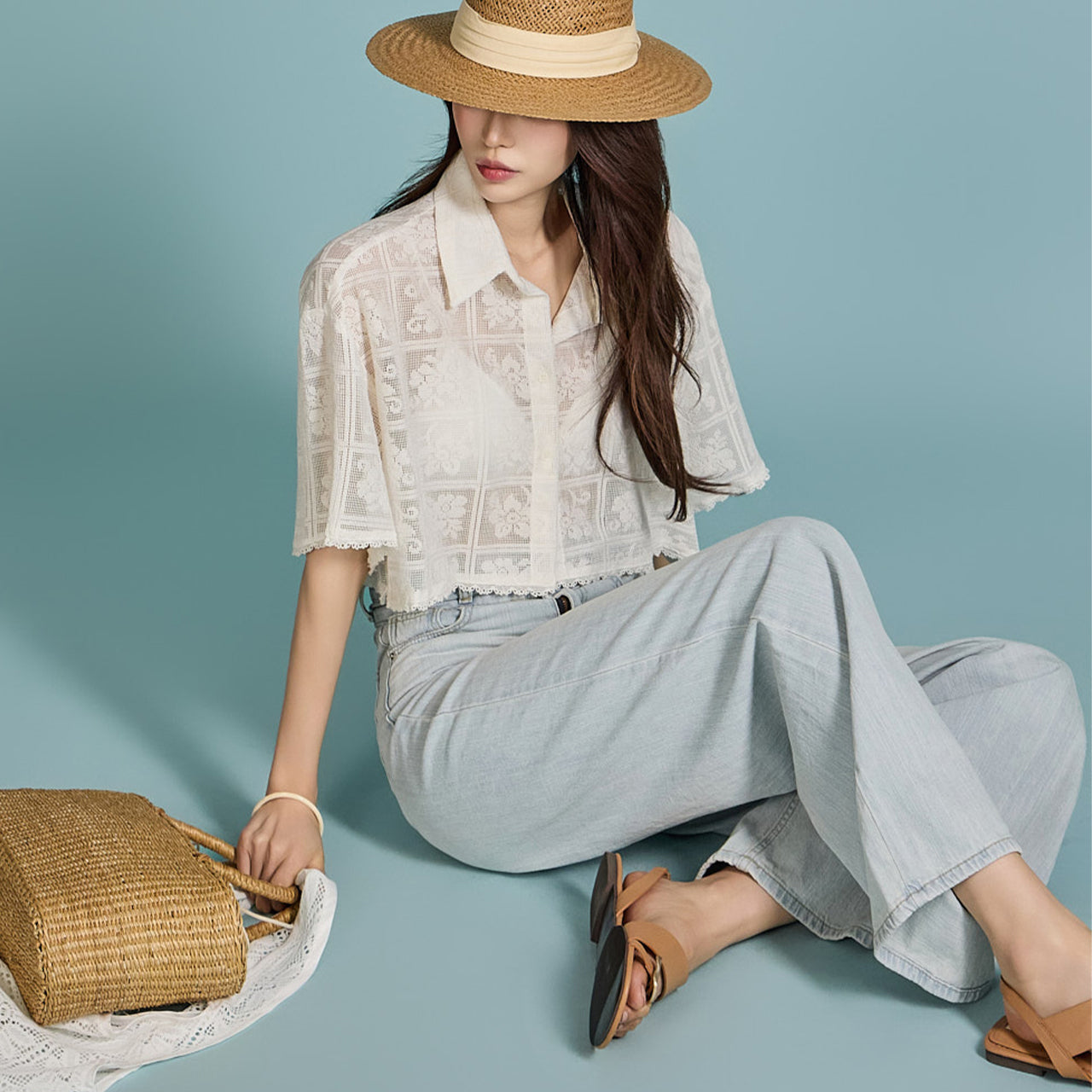 S649 クロシェシャツ