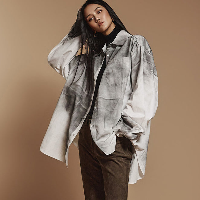 S683 复古洗水衬衫