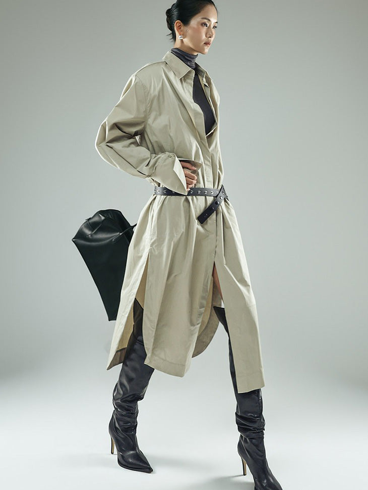 S919 ドロップショルダーロングシャツ
