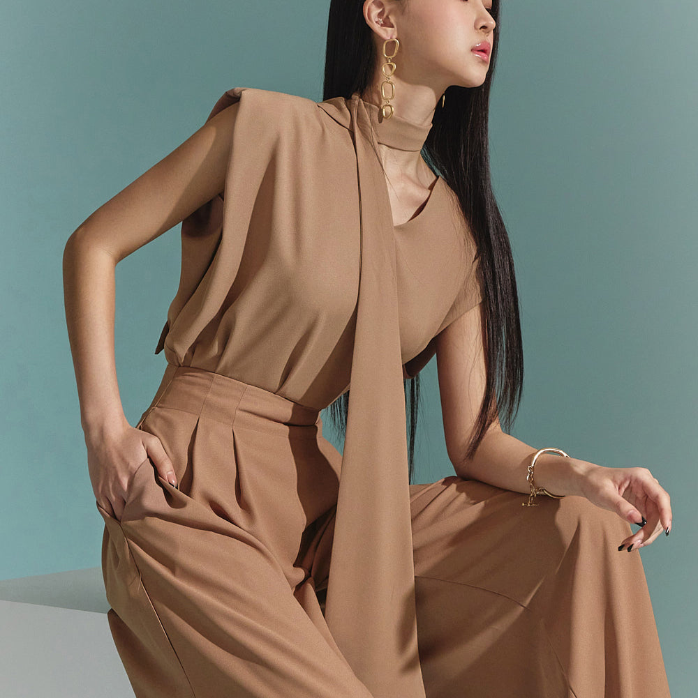 B2846 スカーフ付きブラウス