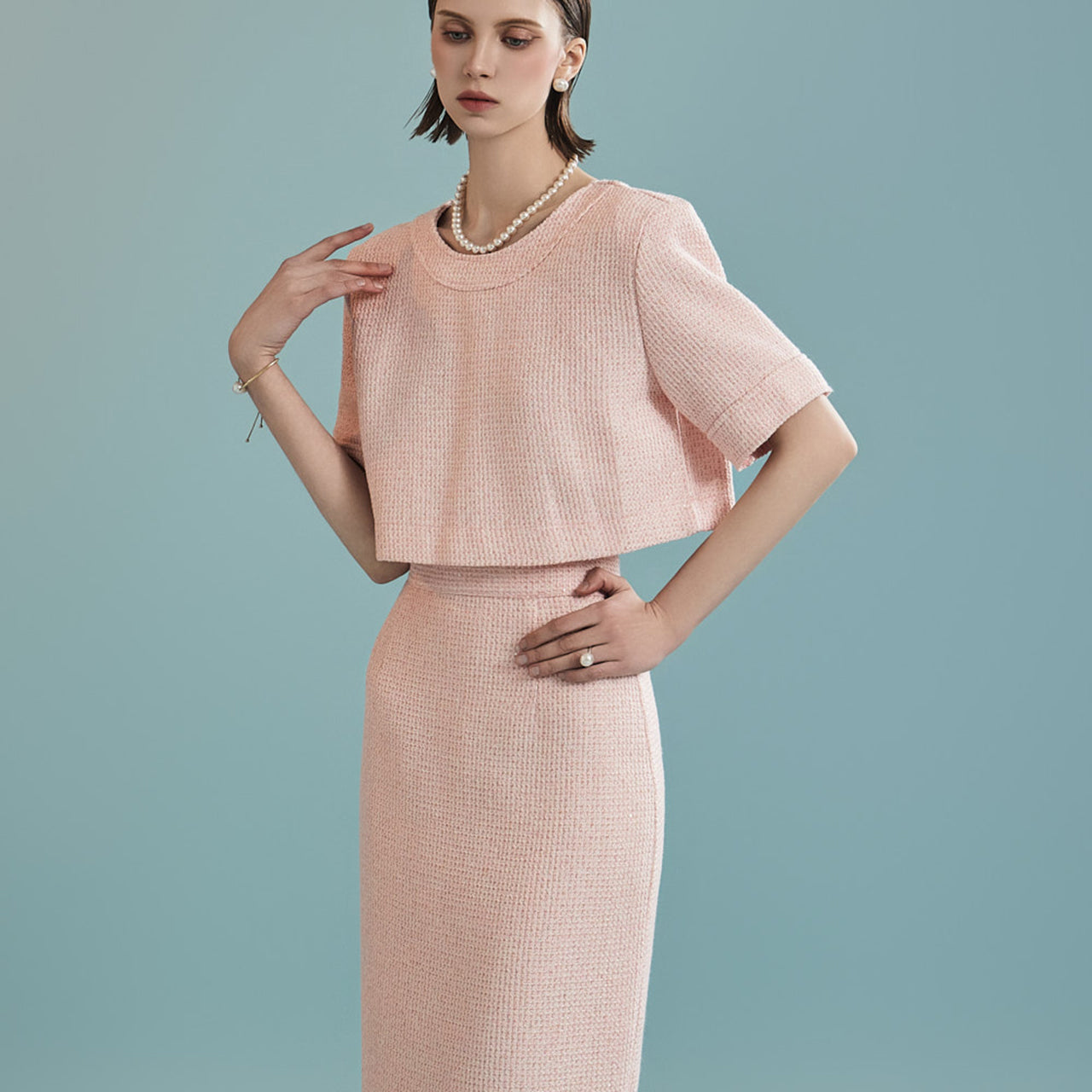 B2943 粗花呢衬衫