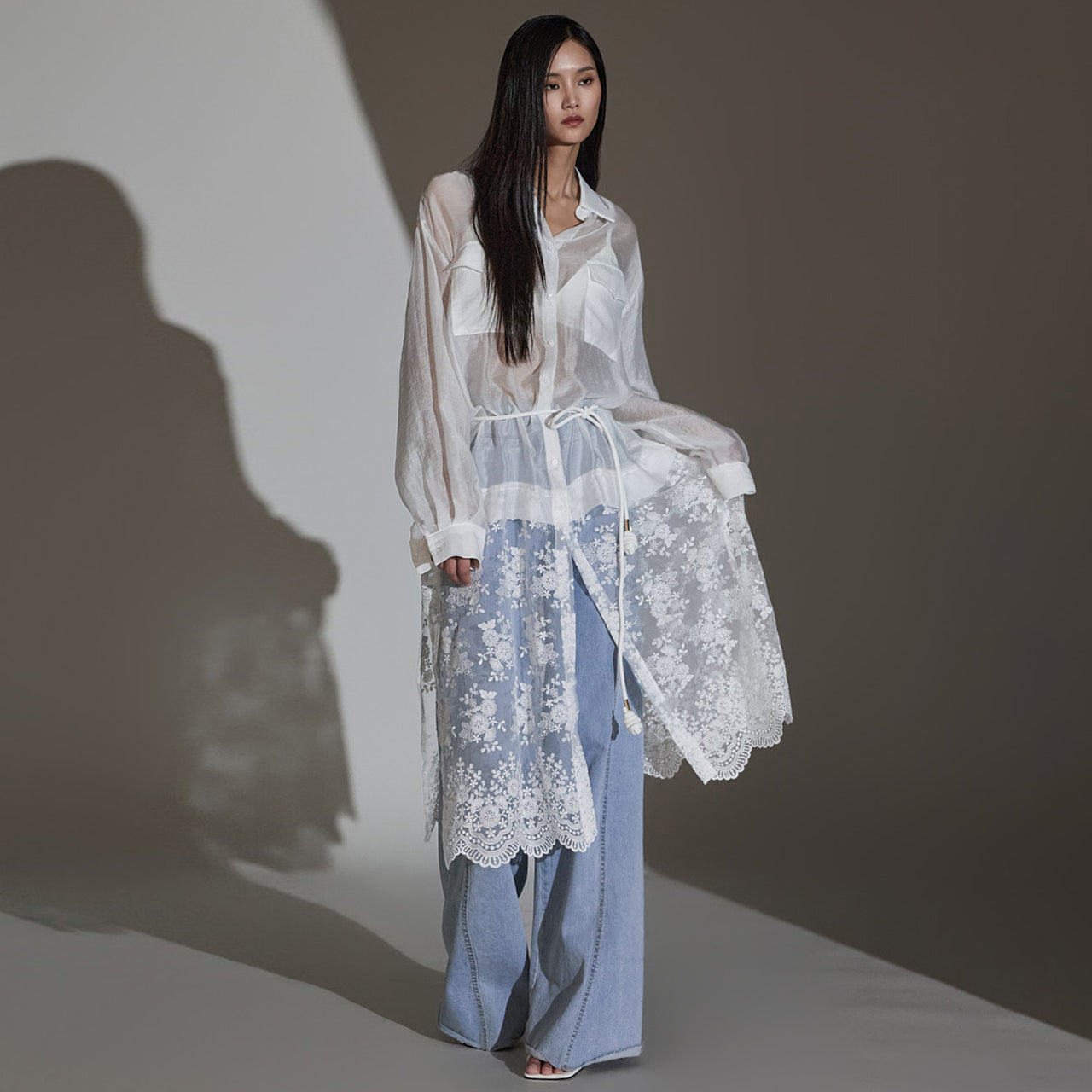 B2949 レイヤードブラウス